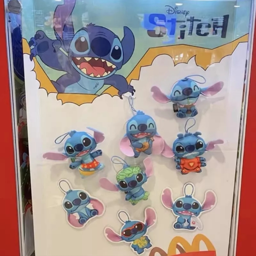 2022 Stitch McDonald's toys set of 7 (#5 missing) New w/boxes